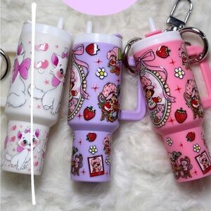 Mini tumbler keychains